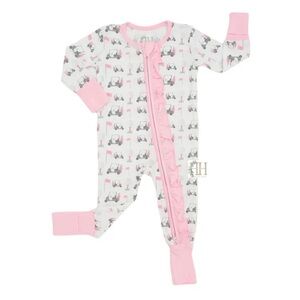 Adorable Pink Golf Convertible Bamboo Pajamas
